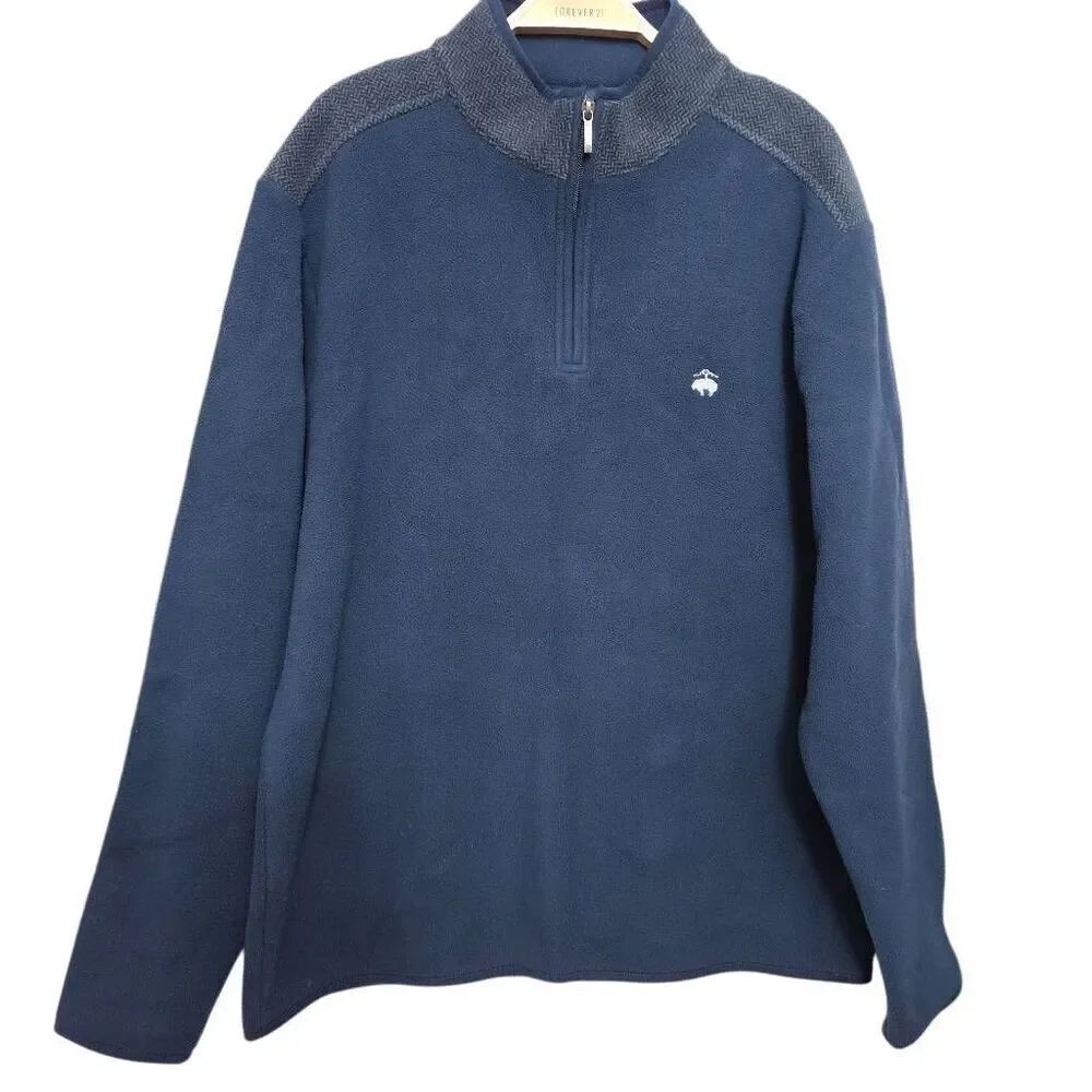 Brooks Brothers fleece light weight quarter zip sweater for men